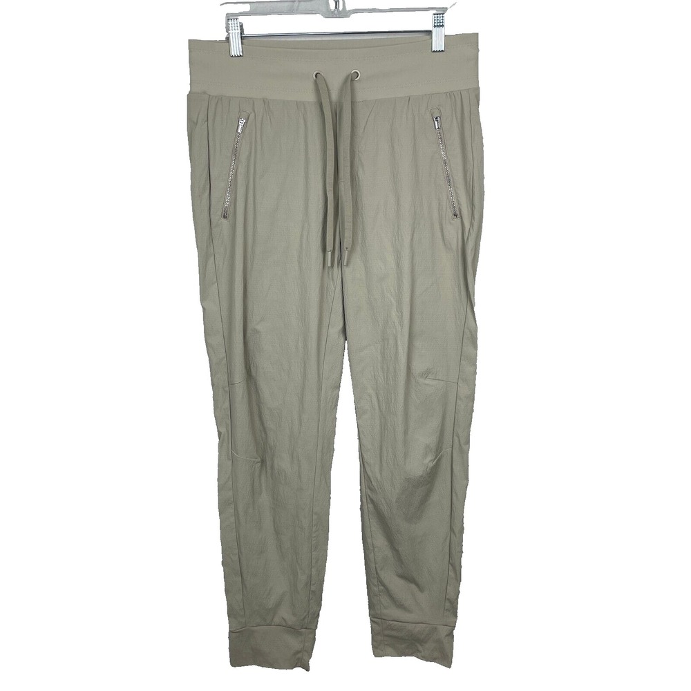 Athleta Womens Pants 8 Trekkie North Jogger Ripstop Pockets Tan Casual Stretch